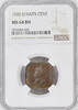 1 cent Straits Settlements 1920, NGC MS64 BN, King George V (1911 - 1935) -