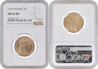 5 centimes France 1916, NGC MS64 RD, Third Republic (1870 - 1941) Madrid -