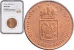 1 kreuzer Austria 1816 A, NGC MS65 RD, Emperor Franz II (1806 - 1835) Top Pop -