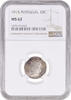 10 centavos Portugal 1915, NGC MS62, Portuguese Republic (1911 - 1969) -