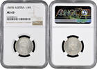 1/4 florin Austria 1859 B, NGC MS63, Emperor Franz Joseph I (1848 - 1916) -