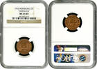 2 centavos Honduras 1910, NGC MS63 RB, Peso (1871 - 1930) -