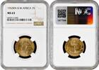 1 shilling British West Africa 1952 KN, NGC MS63, King George VI (1937 - 1952) -