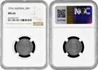 krone Austria 20 hellers 1916, NGC MS64, Austro-Hungarian (1892 - 1918) -