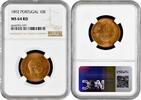 10 reis Portugal 1892, NGC MS64 RD, King Carlos I (1889 - 1908) -