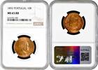 10 reis Portugal 1892, NGC MS65 RB, King Carlos I (1889 - 1908) Top Pop 5/0 -