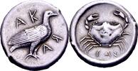 didrachm or nomos Circa 480-470 BC. Ancient Greek Sicily, Akragas Vorzüglich