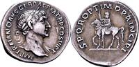 Roman Imperial denarius 112-113 AD. Trajan Gutes Sehr Schön