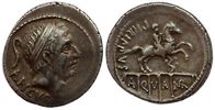 Roman Republican denarius L. Marcius Philippus