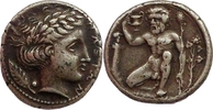 Ancient Greek didrachm Sizilien, Naxos