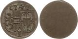 Salzburg, Erzbistum Einseitiger Pfennig 1747 Jakob Ernst von Liechtenstein, 1745 - 1747 Selten, besser als sehr schön mit feiner Patina
