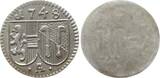 Salzburg, Erzbistum Einseitiger Pfennig 1748 Andreas Jakob von Dietrichstein, 1747 - 1753 Vorzüglich