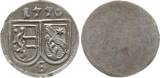 Salzburg, Erzbistum Einseitiger Pfennig 1770 Sigismund III., Graf von Schrattenbach, 1753 - 1771 Vorzüglich - Stempelglanz mit feinem Prägeglanz