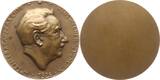 Österreich, 1. Republik, Stadt Wien Große einseitige Bronzemedaille 1926 v. Andre Roder, a.d. Musikpädagogen und Komponisten Hans Wagner-Schönkirch Sehr selten, vorzüglich, mattiert