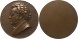 Österreich, 1. Republik Große einseitige Bronzemedaille o.J. (1928) von Arnold Hartig, a.d. 100. Todestag von Franz Schubert, 1797 - 1828 Besser als vorzüglich, mattiert, winz. Kr., winz. RF