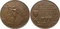 Schweiz Große Bronzemedaille v. Alphée Dubois, auf die 600-Jahrfeier der Schweizer Eidgenossenschaft -