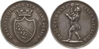 Schweiz - Zürich Silbermedaille v. Jakob Friedrich Aberli, Winterthur, auf das Knabenschiessen -