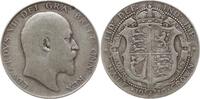 Großbritannien, Königreich 1/2 Crown Edward VII., 1901 - 1910 -