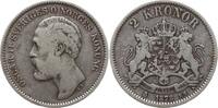 Schweden, Königreich 2 Kronor Oskar II., 1872 - 1907 -