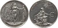 Niederlande Silbermedaille von J.M. Lageman, Geschenk zur Silberhochzeit, Randgravur: 19 MAI -