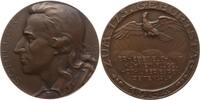 Württemberg, Stadt Marbach Große Bronzemedaille v. Mayer & Wilhelm, Stgt., 175. Geburtstag Friedrich von Schiller, 1759 - 1805 -