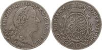 Pfalz, Kurfürstentum 10 Kreuzer Karl Theodor, 1743 - 1799, Mannheim -