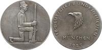 München, Stadt Versilberte Bronzemedaille v. Hans Lidl, auf das 27. Deutsche Bundesschiessen -