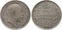 Indien 2 Annas Edward VII., 1901 - 1910, Calcutta -