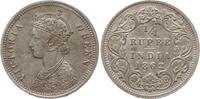 Indien 1/4 Rupie Victoria, 1837 - 1901, Bombay -