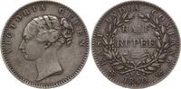 Indien, East India Company 1/2 Rupie Victoria, 1837 - 1901, Type I -