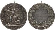 Deuschland, Kaiserreich Tragbare Silbermedaille Schützenmedaille, ZIELEN IST NICHT GENUG ES GILT TREFFEN, Schieß-Club Vorbei -