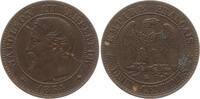 Frankreich, Kaiserreich 2 Centimes Napoleon III., 1852 - 1870, Straßburg -