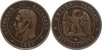 Frankreich, Kaiserreich 10 Centimes Napoleon III., 1852 - 1870, Straßburg, Mzz. Anker -