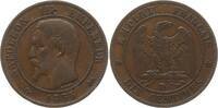 Frankreich, Kaiserreich 10 Centimes Napoleon III., 1852 - 1870, Lyon, Mzz. Anker -