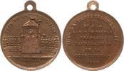 Frankreich, 2. Republik, Stadt Straßburg Kleine tragbare Bronzemedaille Fête de la Constitution -