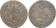 Bamberg, Bistum Batzen (4 Kreuzer) Lothar Franz von Schönborn, 1693 - 1729, Nürnberg, Schwertgriff zeigt auf O -