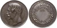 Frankreich, Kaiserreich, Stadt Lille Silbermedaille Napoleon III., 1852 - 1870, v. Caqué, Agriculture, Preis Animaux de Boucherie -