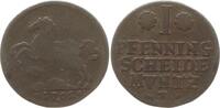 Braunschweig-Lüneburg-Celle Cu Pfennig Georg Wilhelm, 1665 - 1705, Celle -