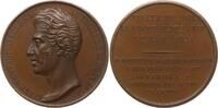 Frankreich, Königreich, Stadt Paris Bronzemedaille Charles X., 1824-1830, v. Armand, auf seinen Besuch bei der Pariser Börse -