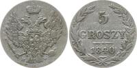 Kongresspolen 5 Groszy Nikolaus I., 1825 - 1855, Warschau -