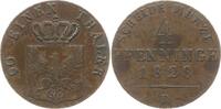 Preußen, Königreich 4 Pfennig Friedrich Wilhelm III., 1797 - 1840, Düsseldorf -