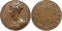 Frankreich, Königreich, Stadt Beauvais Bronzemedaille Charles X., 1824-1830, v. Caqué u. Puymaurin, auf Thérèse, Tochter Louis XVIII. -