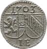 Salzburg, Erzbistum Einseitiger Pfennig Johann Ernst Graf von Thun und Hohenstein, 1687 - 1709 -
