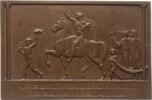 Königreich Württemberg, Stadt Suttgart Bronzeplakette v. Mayer & Wilhelm, Neujahrsplakette -