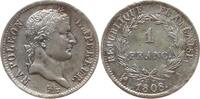 Frankreich, Kaiserreich 1 Franc Napoleon I., 1804 - 1814, 1815, Paris -