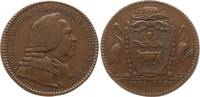 Frankreich, Königreich Bronzejeton Louis XVI., v. Duvivier, auf Le Vacher de la Feutrie, Dekan der med. Fakultät -