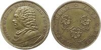 Frankreich, Königreich Messingjeton Louis XVI., v. Duvivier, a. Pierre Bercher, Dekan der medizinischen Fakultät -