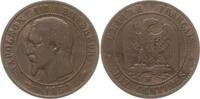 Frankreich, Kaiserreich 10 Centimes Napoleon III., 1852 - 1870, Straßburg -