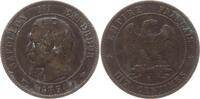 Frankreich, Kaiserreich 10 Centimes Napoleon III., 1852 - 1870, Paris -