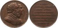 Frankreich, Königreich Bronzemedaille Louis XVIII., 1814 - 1824, v. Gayrard, Restaurierung der Statue für Henri IV. -